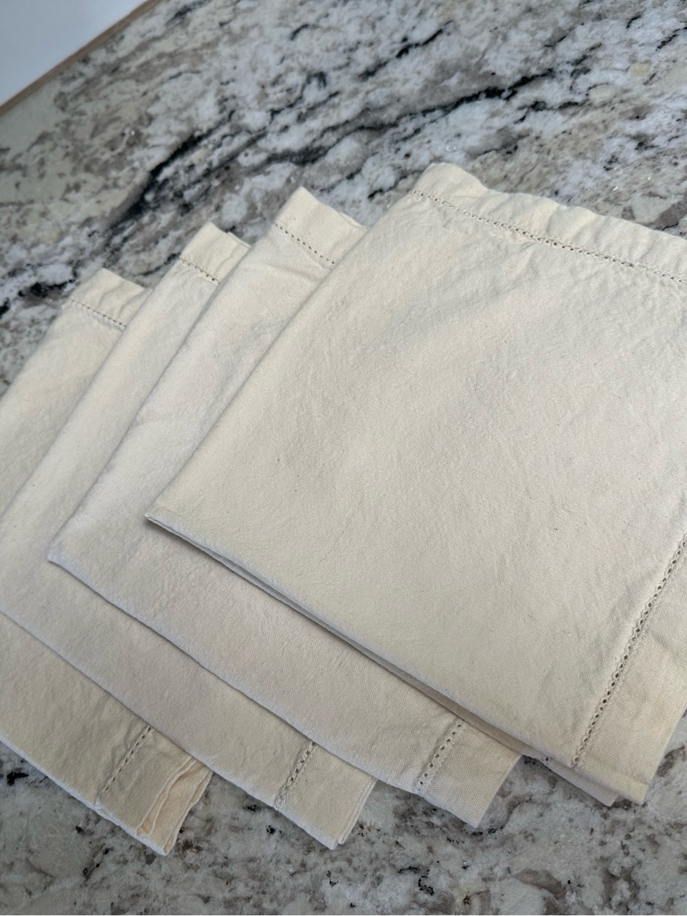 Neutral Linen Napkins with Mustard Woven Placemats set of 4 each - Picture 8 of 8